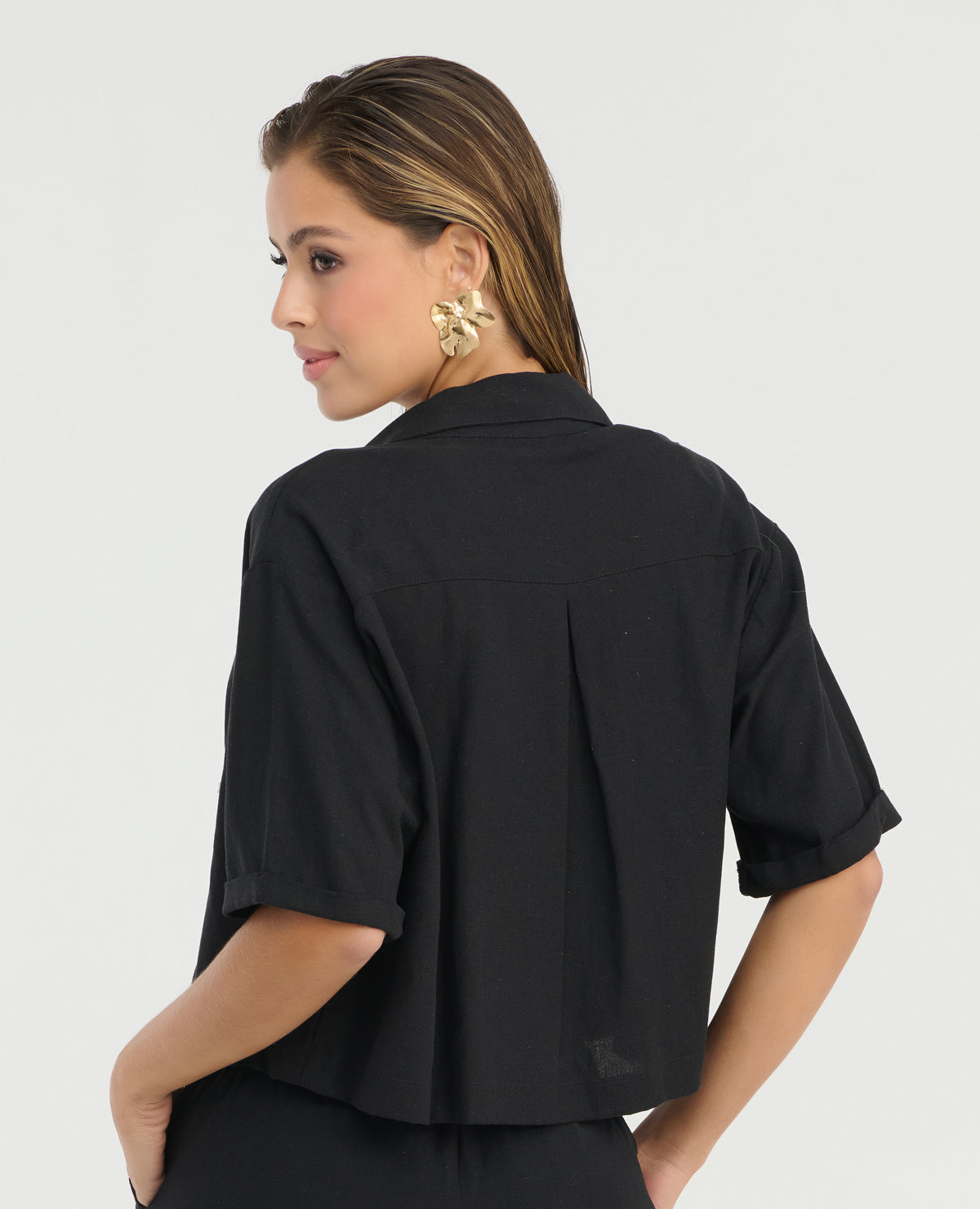 Camisa de Botones | Manga Corta | Botones Frontales - Kliquea