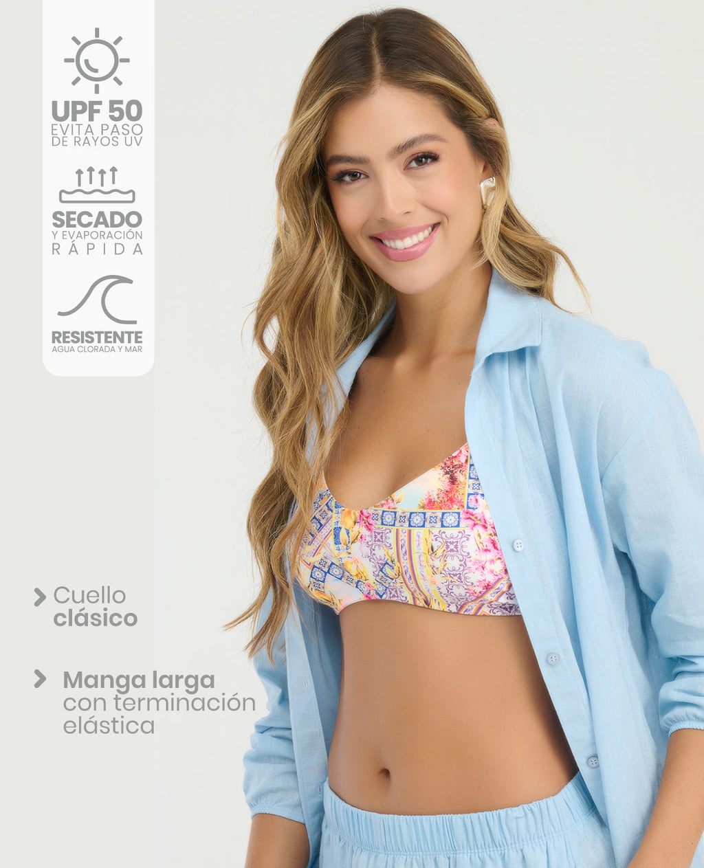 Camisa Manga Larga | Silueta Amplia - Kliquea