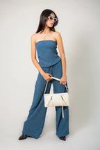 TOP STRAPLESS TEXTURA R-C 8711.