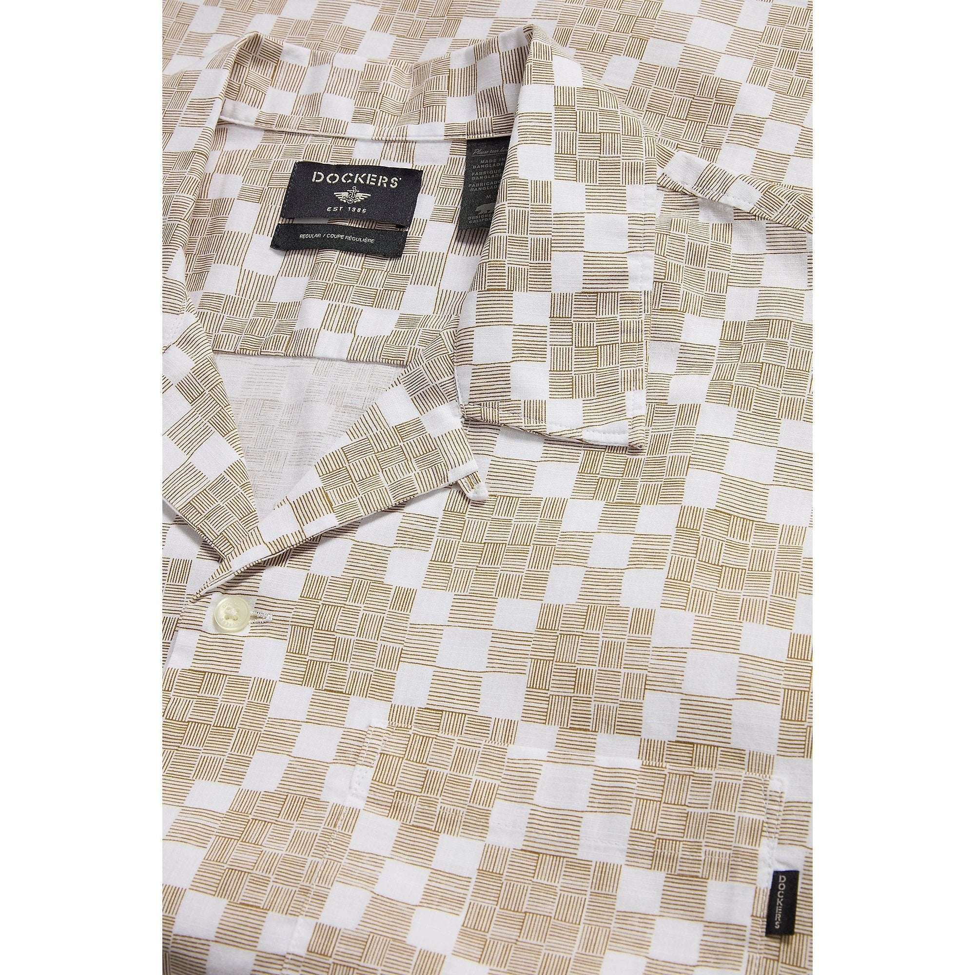 Camisa Dockers Mangas Cortas Estampada Para Caballeros by Dockers