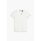 Camiseta Dockers Mangas Cortas Rayas Cuello V Para Damas by Dockers