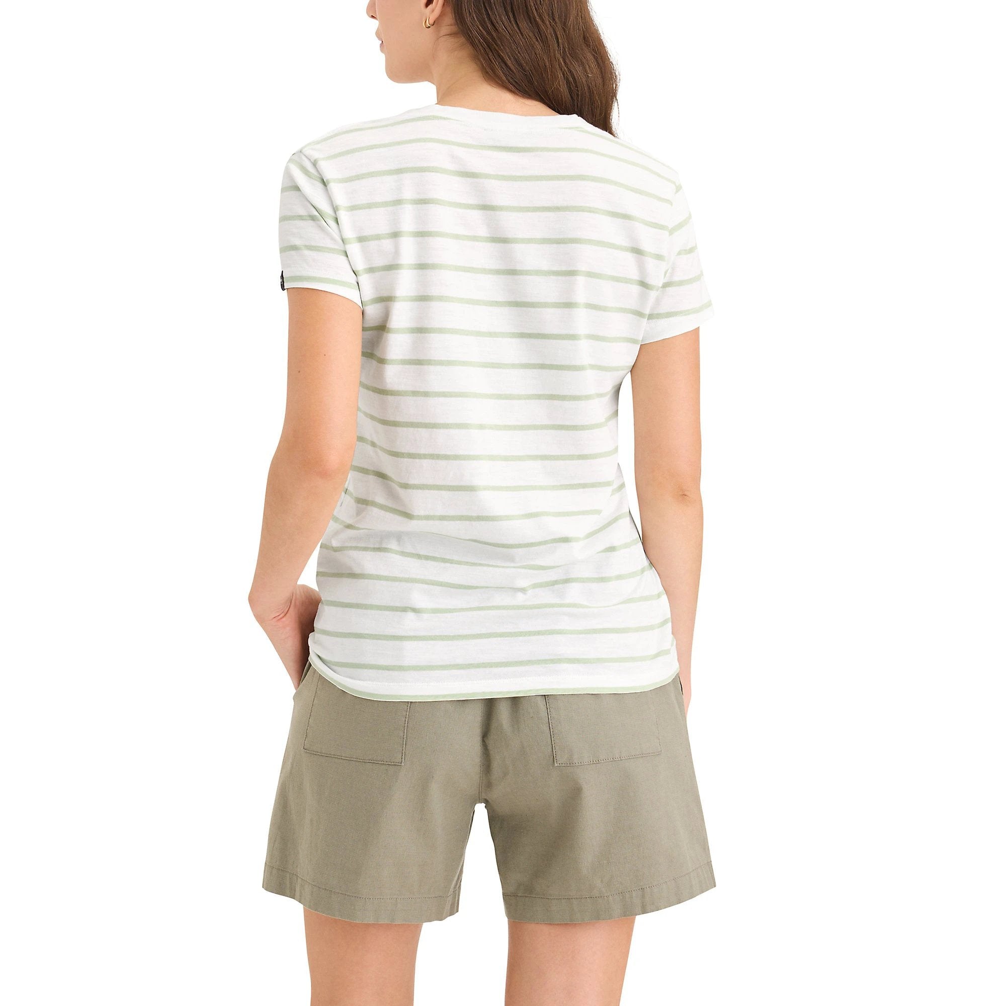 Camiseta Dockers Mangas Cortas Rayas Cuello V Para Damas by Dockers