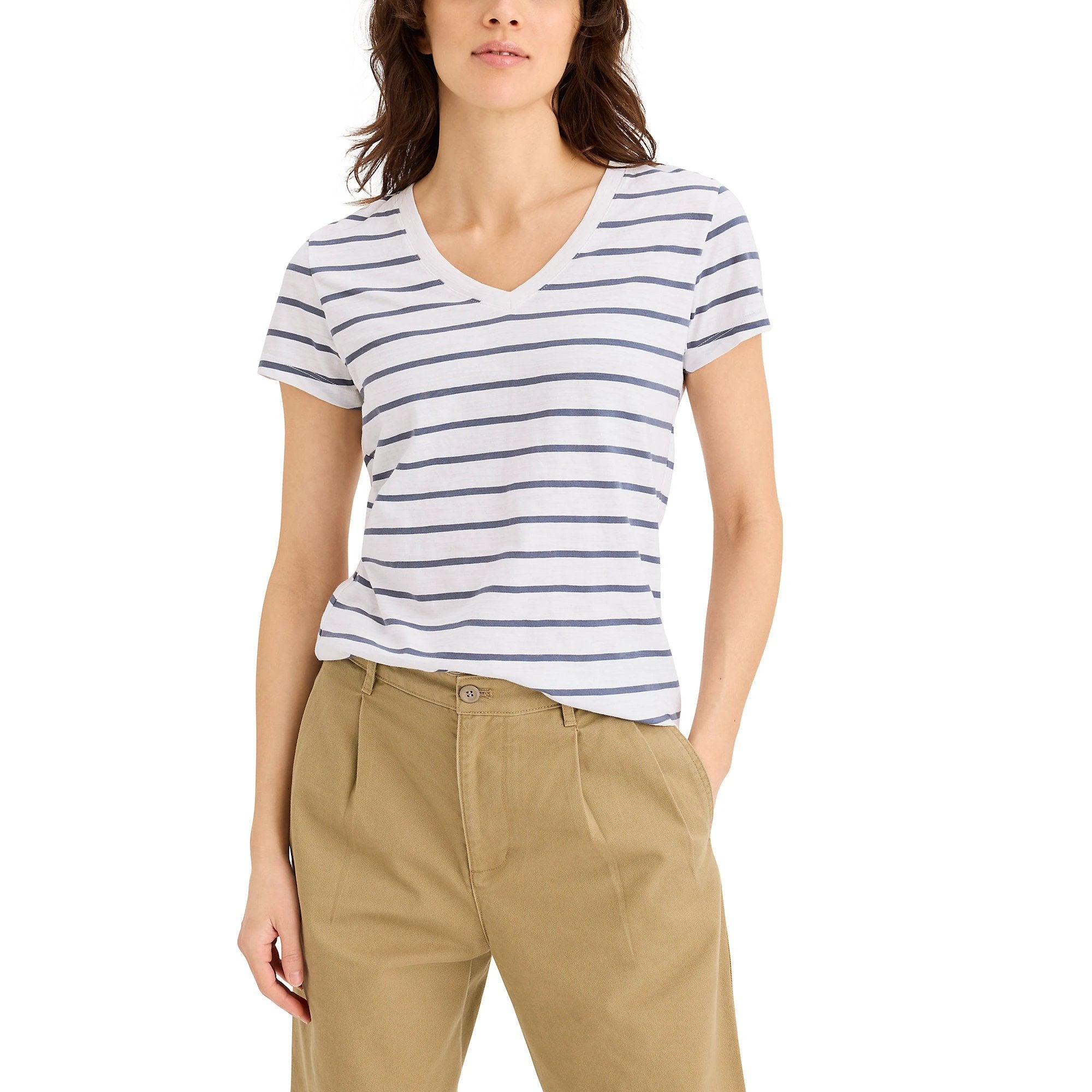 Camiseta Dockers Mangas Cortas Rayas Para Damas by Dockers