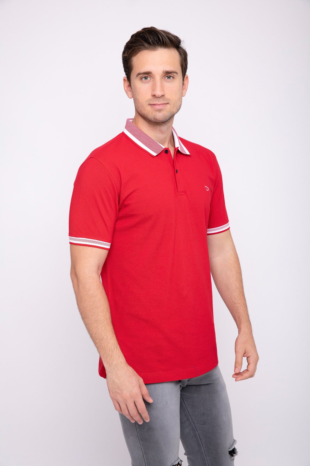 Poloshirt Oscar de La Renta Mangas Cortas Liso para Caballeros