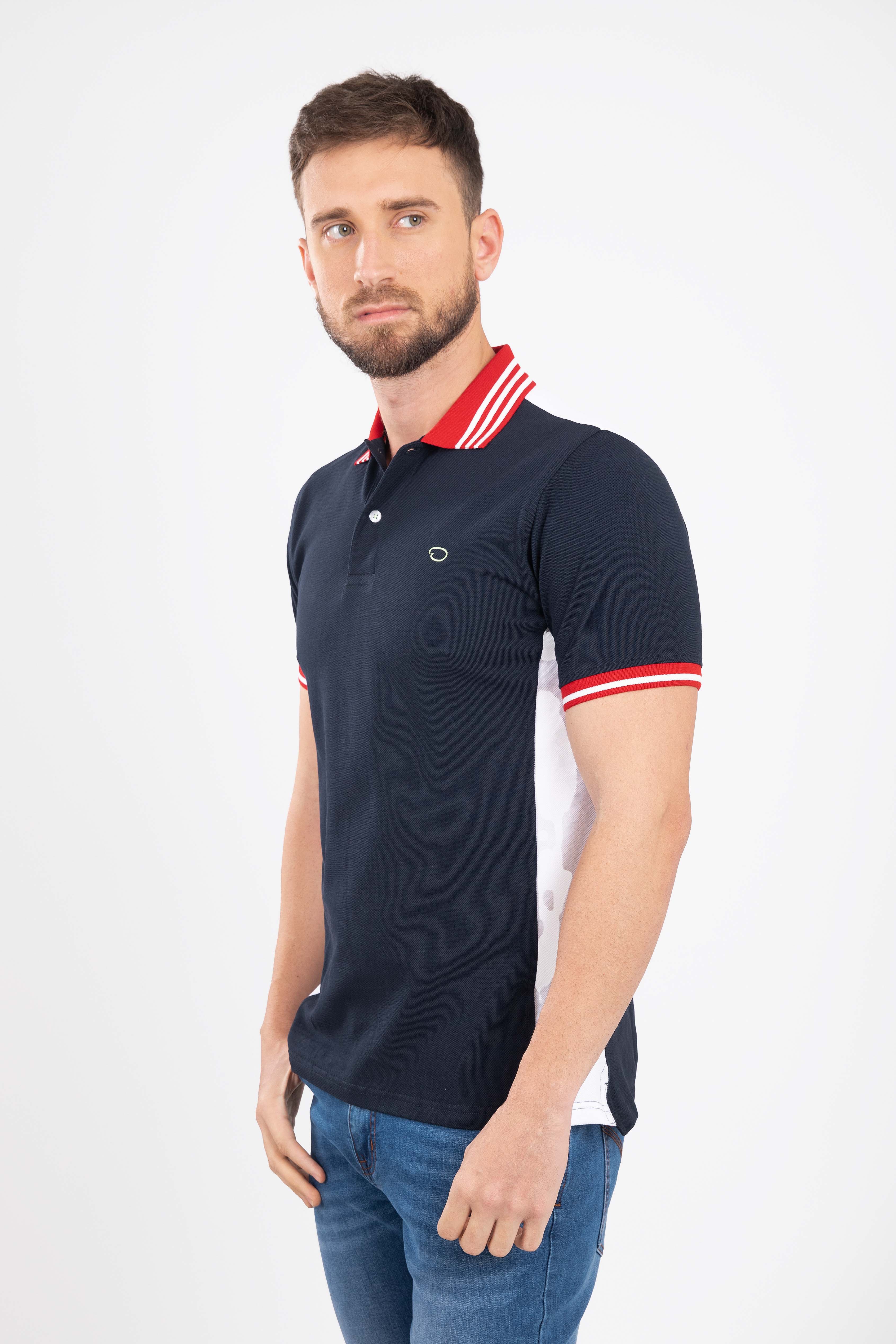 Poloshirt Oscar De La Renta Mangas Cortas Liso P/ Caballeros A23KNP020 by Oscar De La Renta