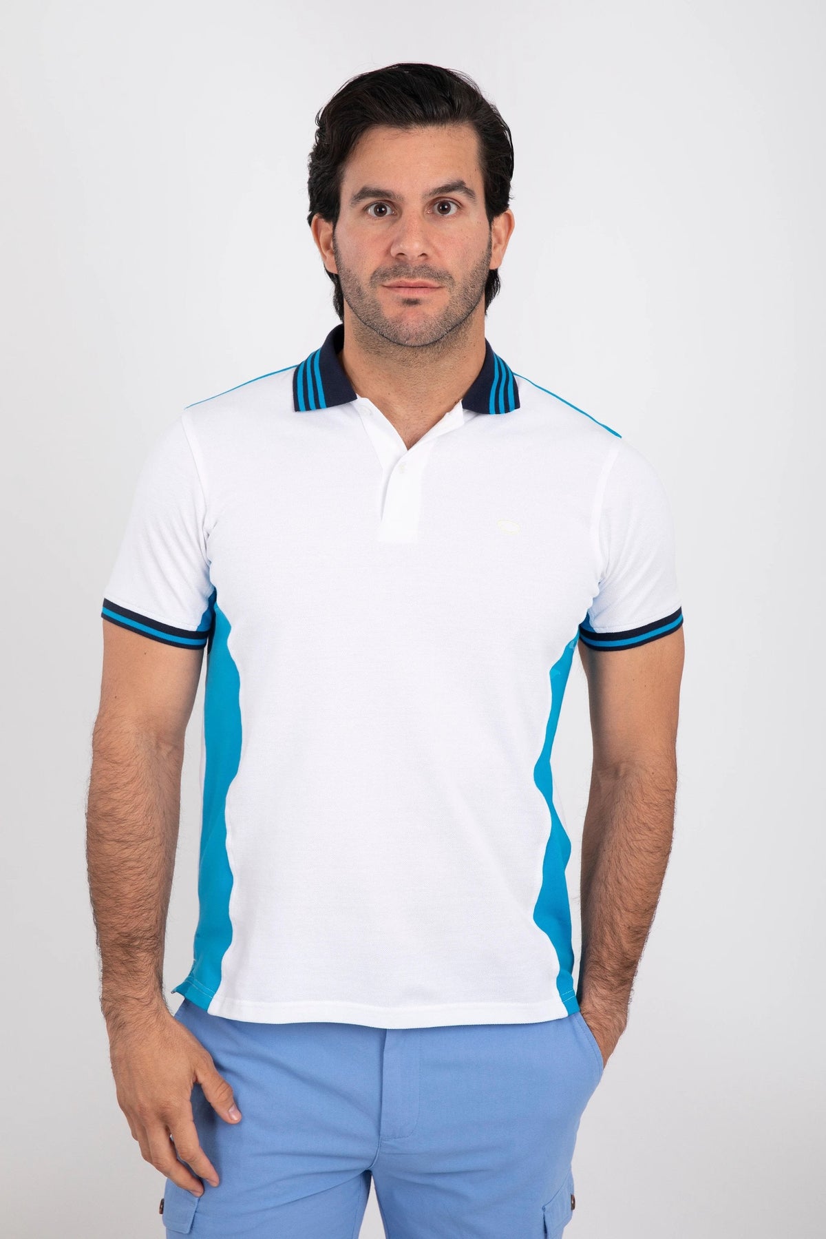 Poloshirt Oscar De La Renta Mangas Cortas Liso P/ Caballeros A23KNP020 by Oscar De La Renta