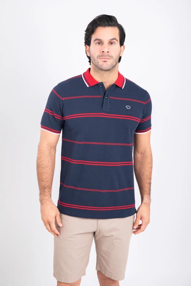 Poloshirt Oscar De La Renta Mangas Cortas Rayas Para Caballeros by Oscar De La Renta