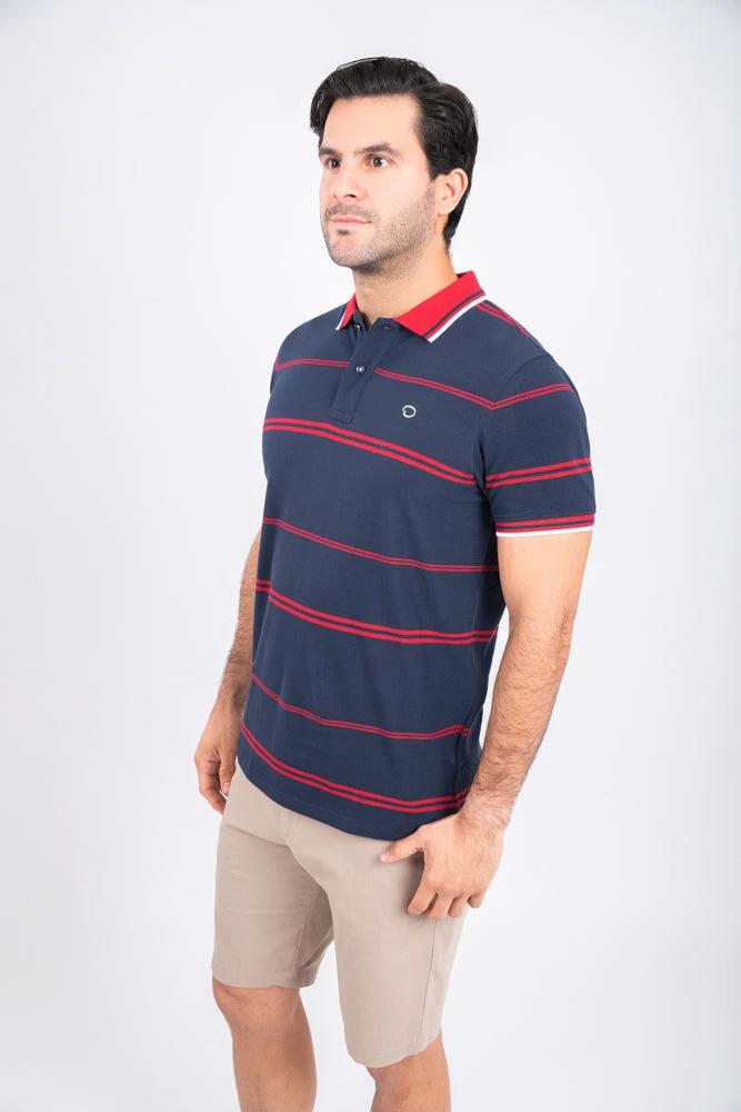 Poloshirt Oscar De La Renta Mangas Cortas Rayas Para Caballeros by Oscar De La Renta