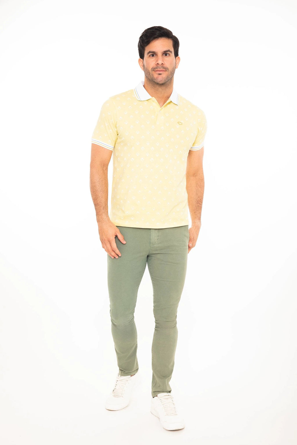 Poloshirt Oscar De La Renta Mangas Cortas Estampado P/ Caballeros by Oscar De La Renta