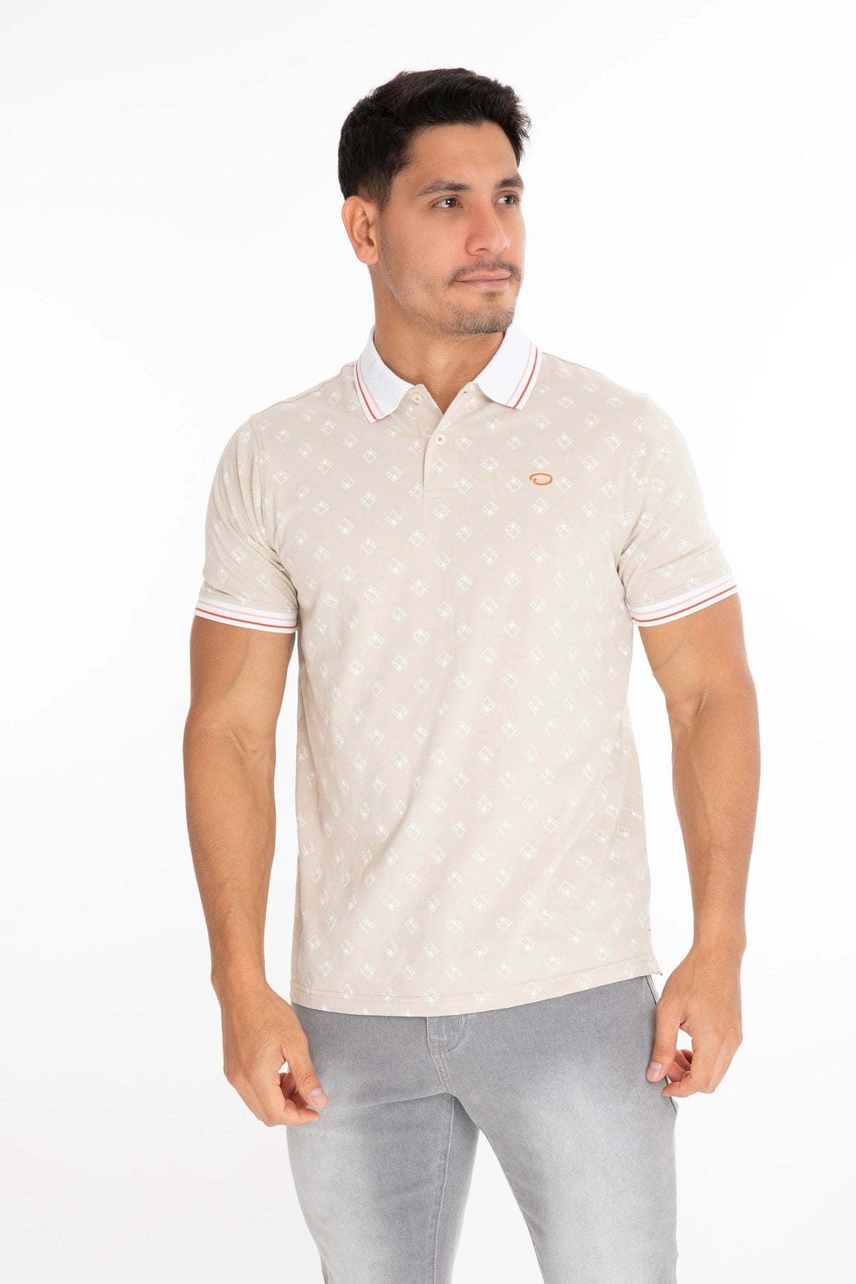 Poloshirt Oscar De La Renta Mangas Cortas Estampado P/ Caballeros by Oscar De La Renta