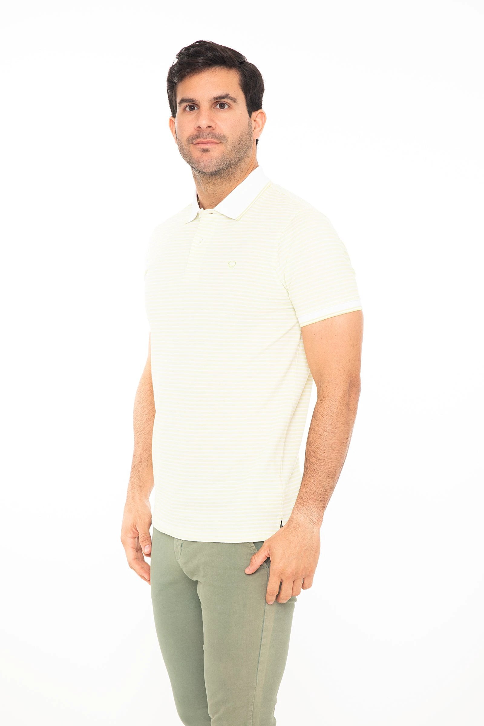 Poloshirt Oscar De La Renta Mangas Cortas Rayas P/ Caballeros by Oscar De La Renta