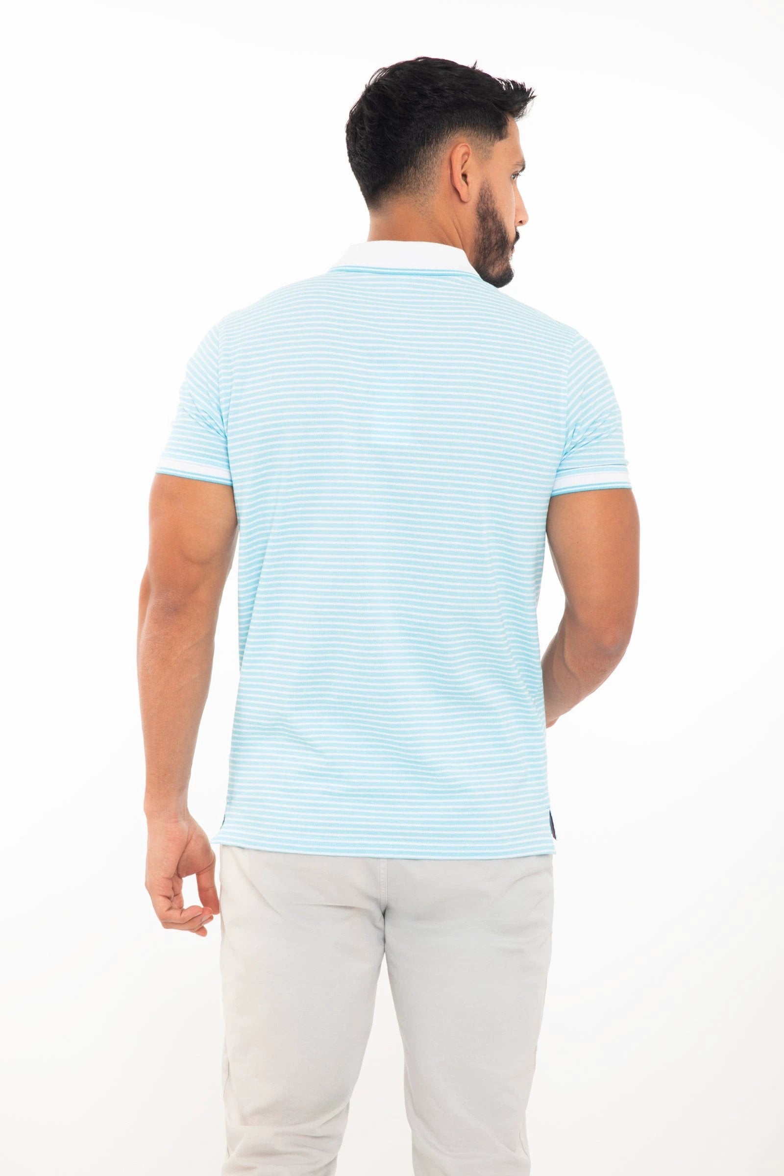 Poloshirt Oscar De La Renta Mangas Cortas Rayas P/ Caballeros by Oscar De La Renta