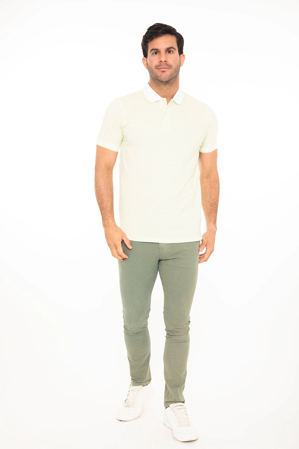 Poloshirt Oscar De La Renta Mangas Cortas Rayas P/ Caballeros by Oscar De La Renta
