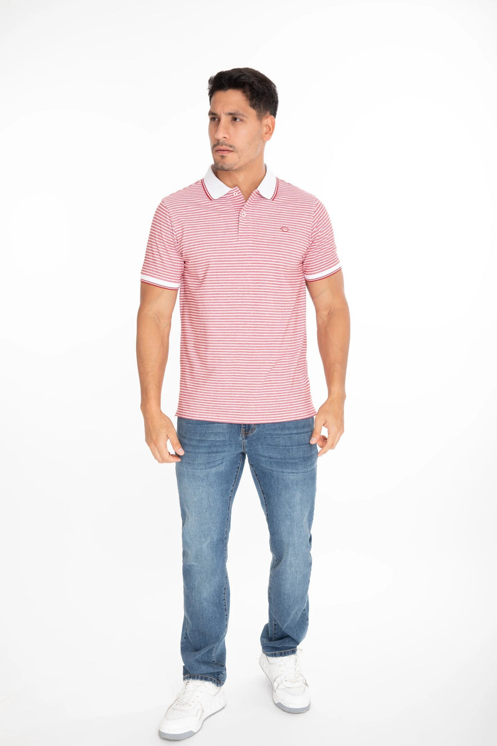Poloshirt Oscar De La Renta Mangas Cortas Rayas P/ Caballeros by Oscar De La Renta