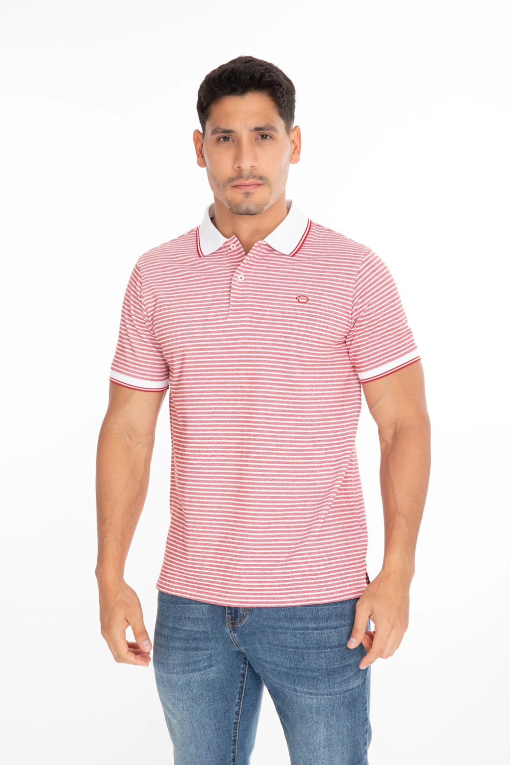 Poloshirt Oscar De La Renta Mangas Cortas Rayas P/ Caballeros by Oscar De La Renta