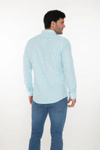 Camisa Oscar De La Renta Mangas Largas Cuadros P/ Caballeros by Oscar De La Renta