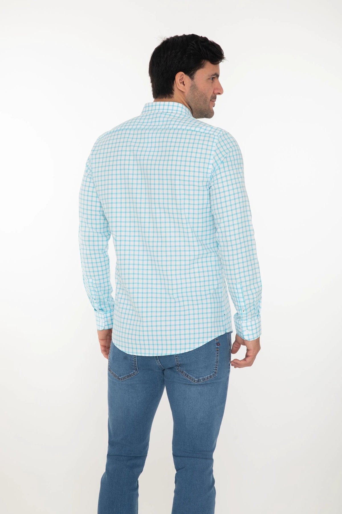 Camisa Oscar De La Renta Mangas Largas Cuadros P/ Caballeros by Oscar De La Renta