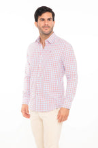 Camisa Oscar De La Renta Mangas Largas Cuadros P/ Caballeros by Oscar De La Renta
