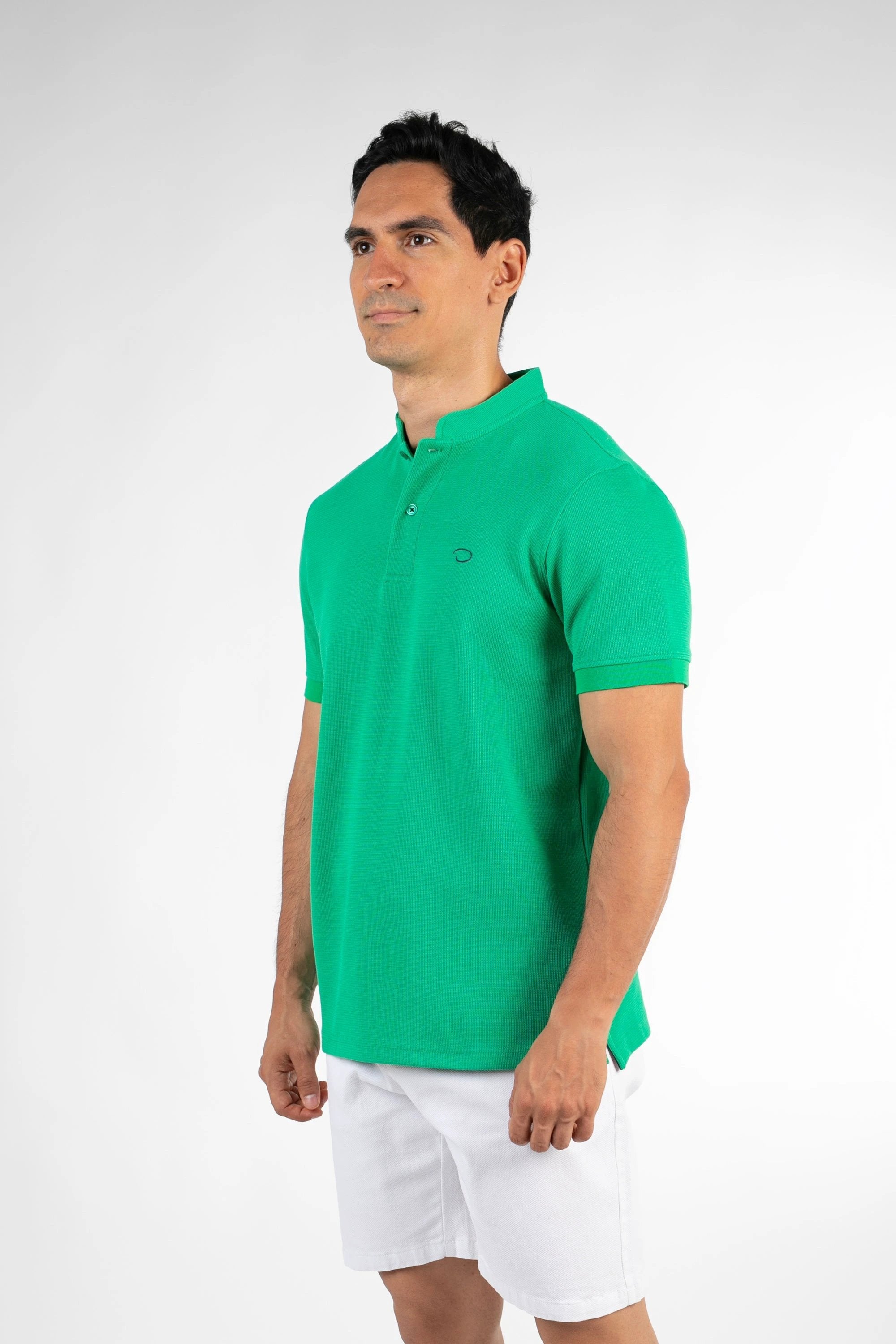 Poloshirt Oscar De La Renta Mangas Cortas Liso Henley Para Caballeros by Oscar De La Renta