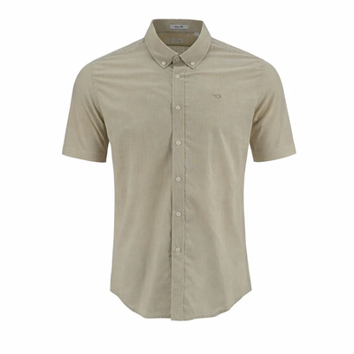 Camisa Oscar De La Renta Mangas Cortas Lisa Para Caballeros by Oscar De La Renta