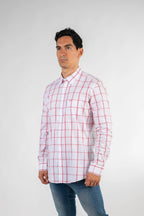 Camisa Oscar De La Renta Mangas Largas Cuadros Para Caballeros by Oscar De La Renta