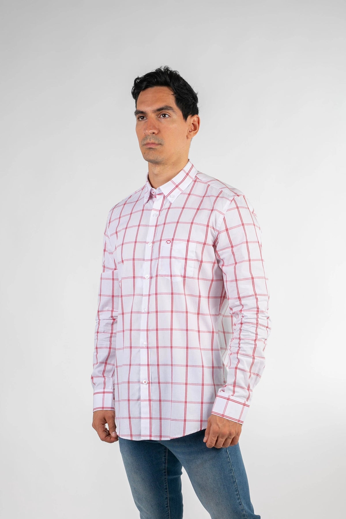 Camisa Oscar De La Renta Mangas Largas Cuadros Para Caballeros by Oscar De La Renta