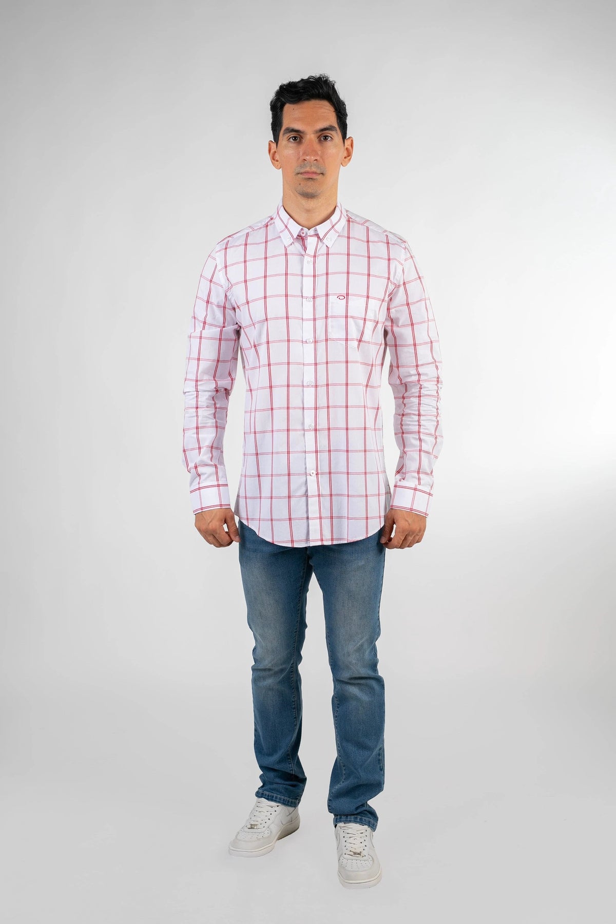 Camisa Oscar De La Renta Mangas Largas Cuadros Para Caballeros by Oscar De La Renta