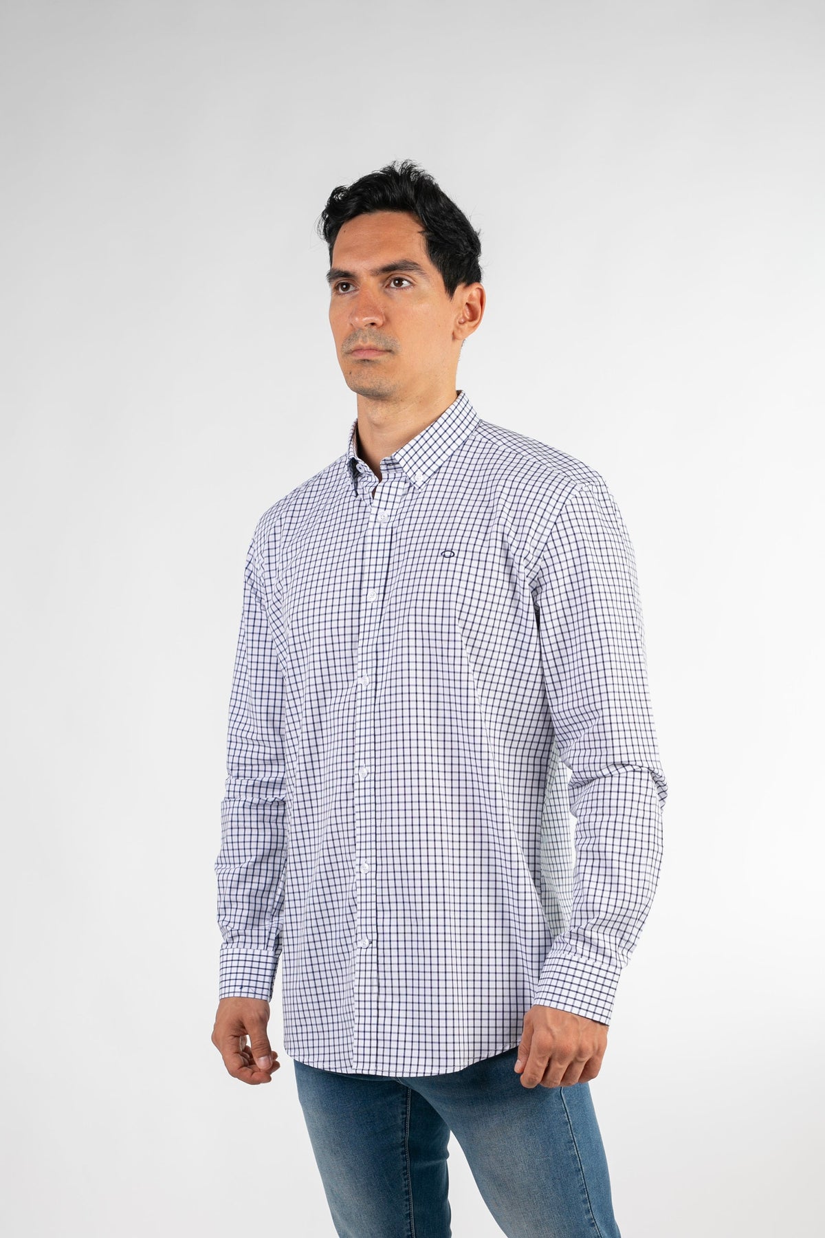 Camisa Oscar De La Renta Mangas Largas Cuadros Para Caballeros by Oscar De La Renta