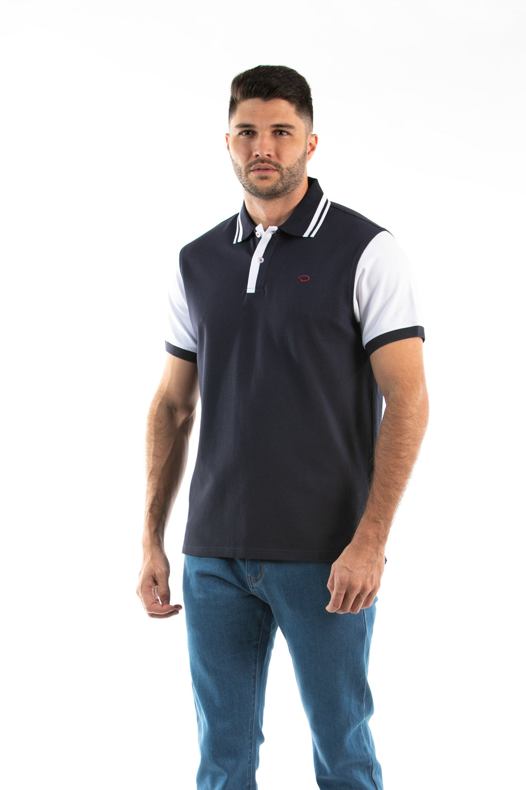 Poloshirt Oscar de La Renta Mangas Cortas Combinado para Caballeros