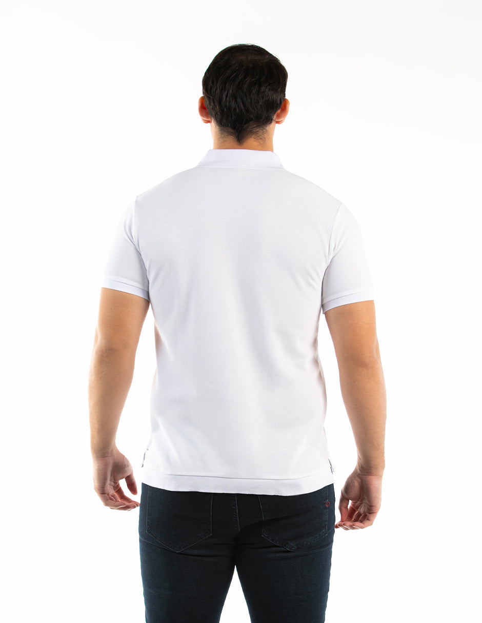 Poloshirt Oscar de La Renta Mangas Cortas Liso para Caballeros