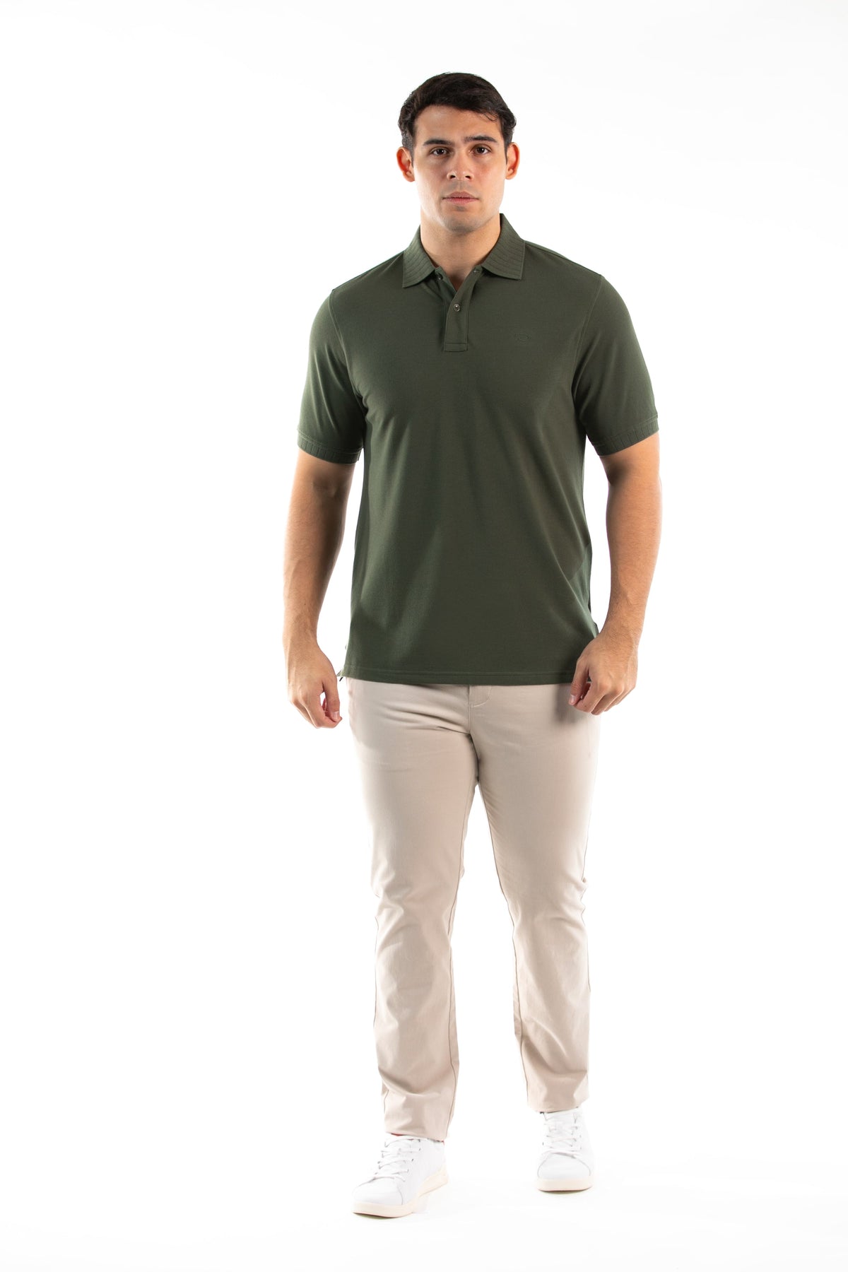 Poloshirt Oscar de La Renta Mangas Cortas Liso para Caballeros