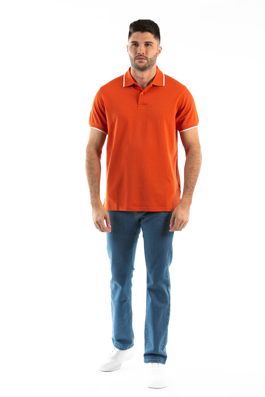 Poloshirt Oscar de La Renta Mangas Cortas Liso para Caballeros