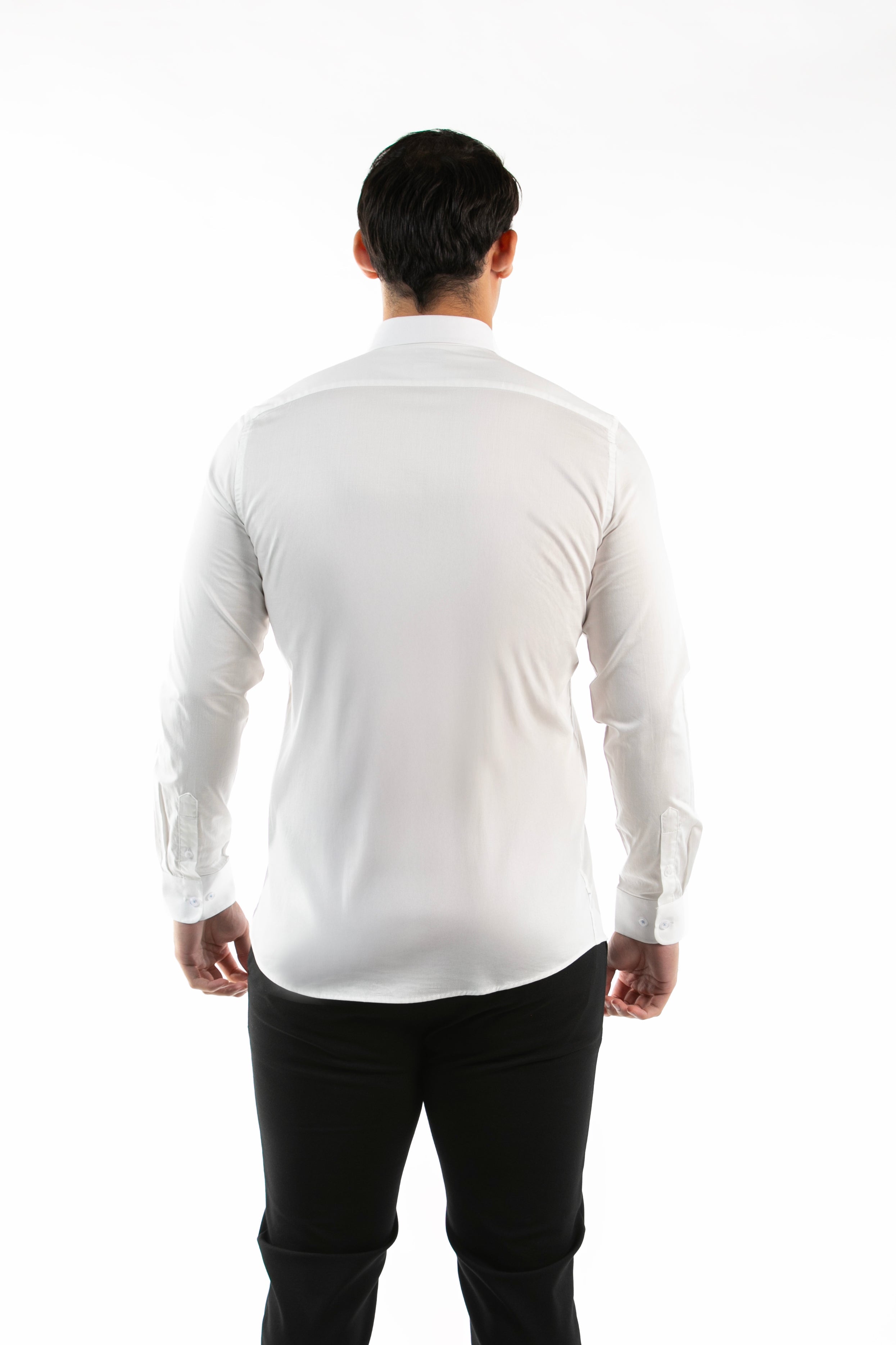 Camisa Oscar De La Renta Mangas Largas Lisa para Caballeros