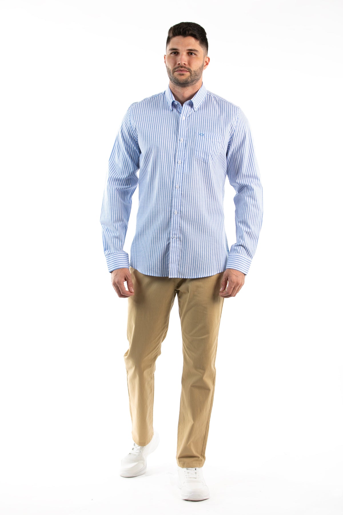 Camisa Oscar de La Renta Mangas Largas Rayas para Caballeros