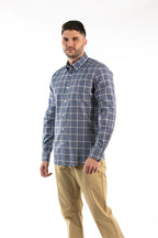 Camisa Oscar de La Renta Mangas Largas Cuadros para Caballeros