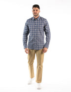 Camisa Oscar de La Renta Mangas Largas Cuadros para Caballeros