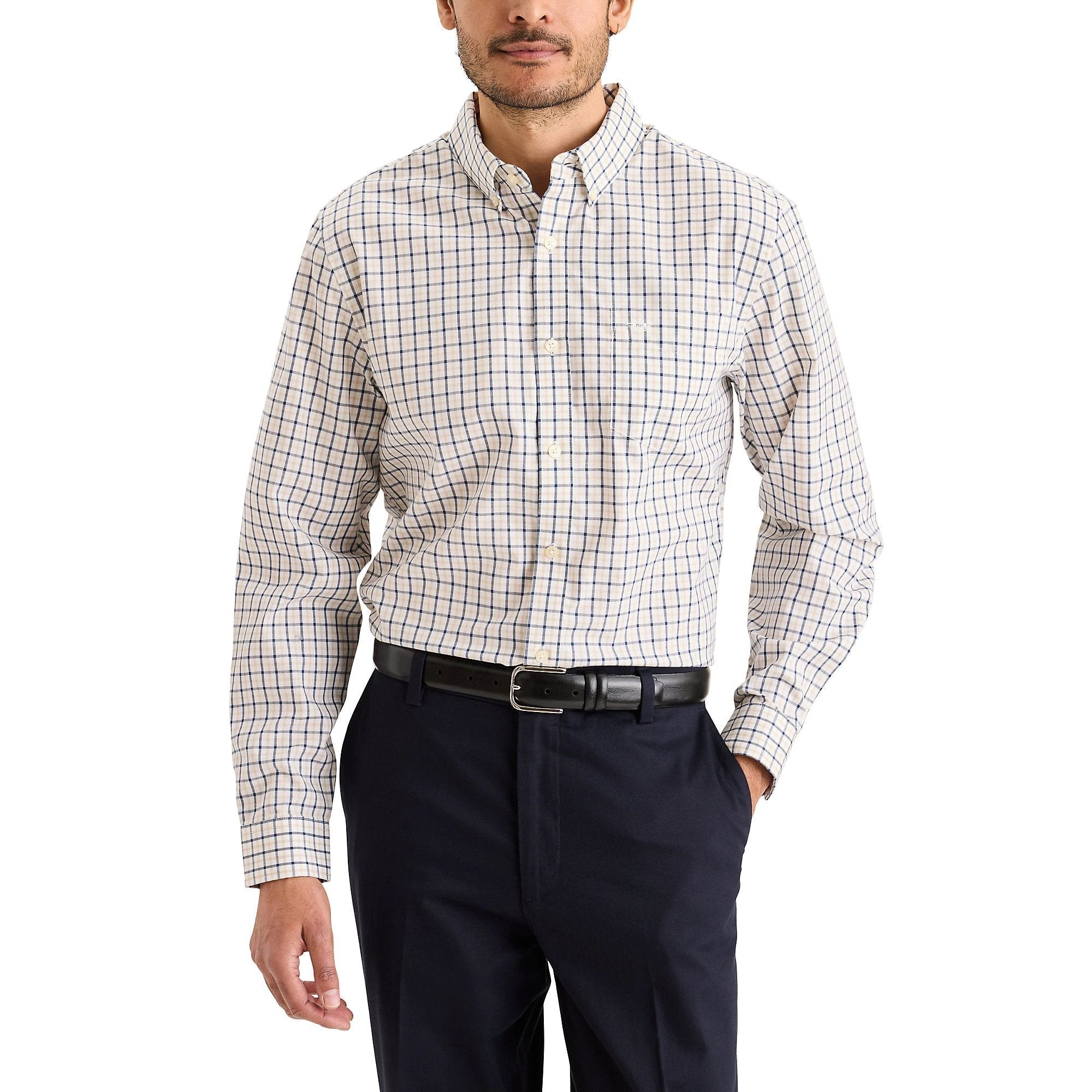Camisa Dockers Mangas Largas Cuadros Para Caballeros by Dockers