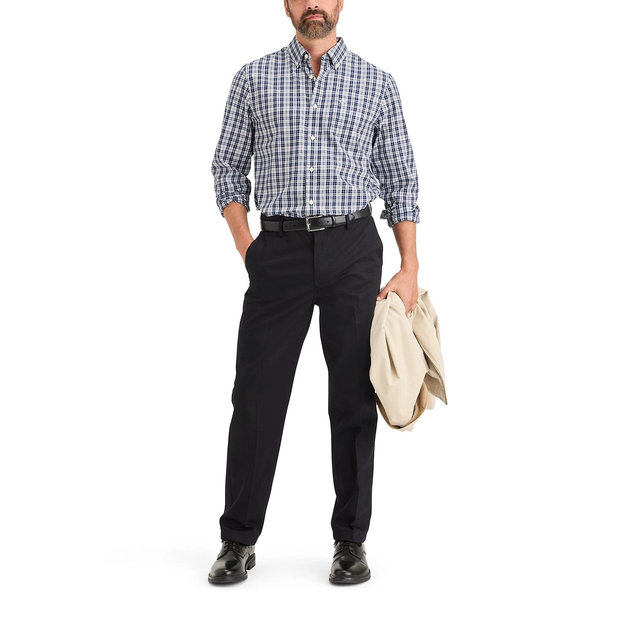 Camisa Dockers Mangas Largas Cuadros Para Caballeros by Dockers
