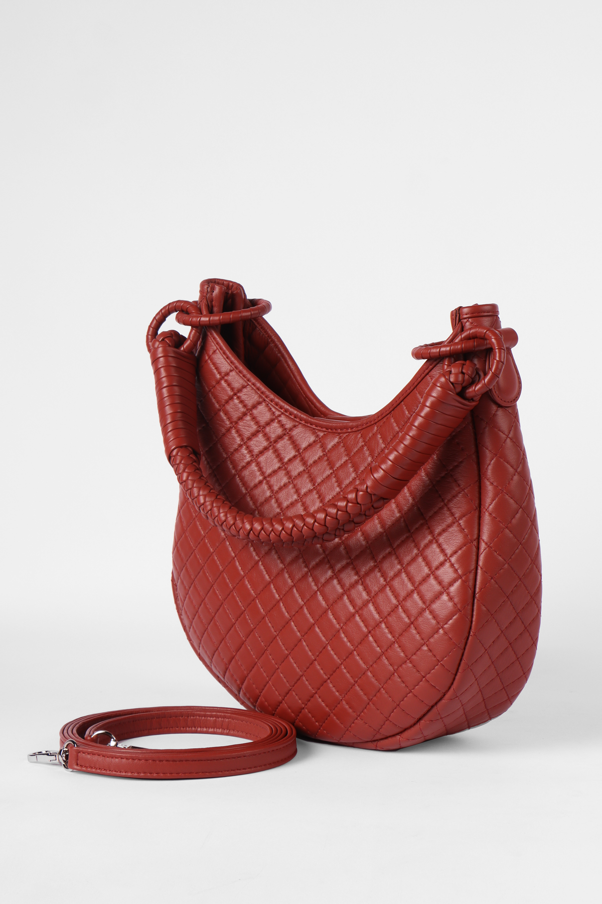 Saddle Shoulder Bag, Brick