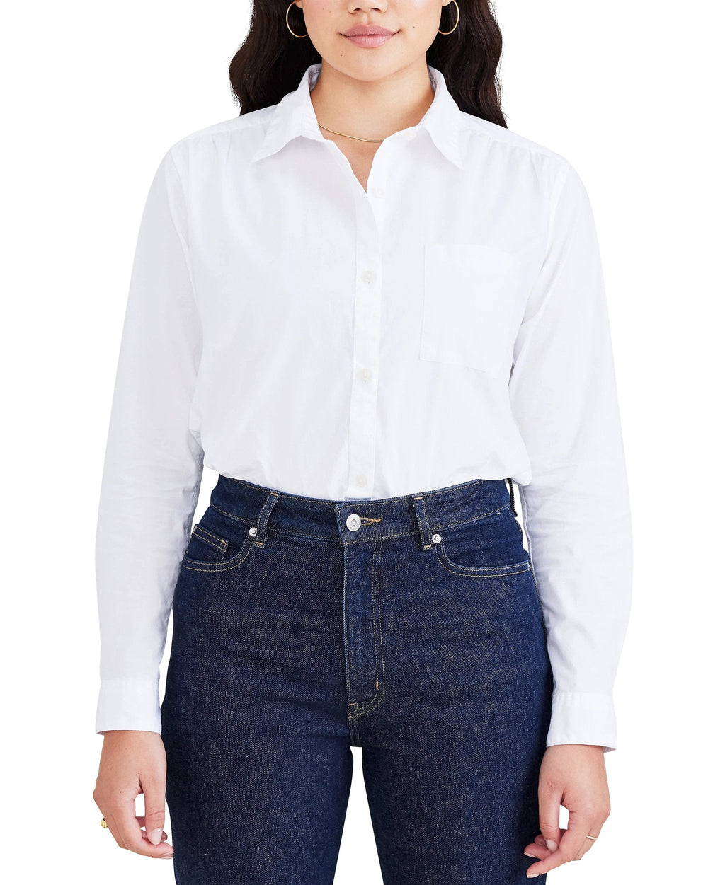 Camisa Dockers Mangas Largas Lisa Para Damas by Dockers