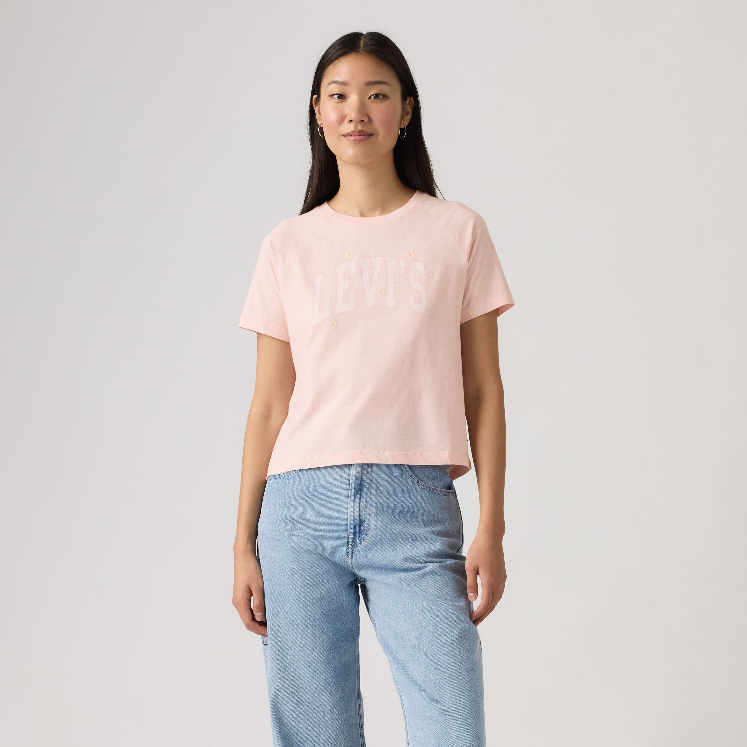 Camiseta Levis Mangas Cortas Estampado para Damas
