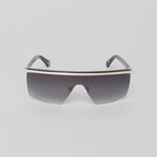 ADEI SUNGLASSES SHINY SILVER/BLACK GRADIENT GREY - Monastery