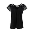Blusa Bb Dakota Mangas Cortas Estampado Encaje para Damas