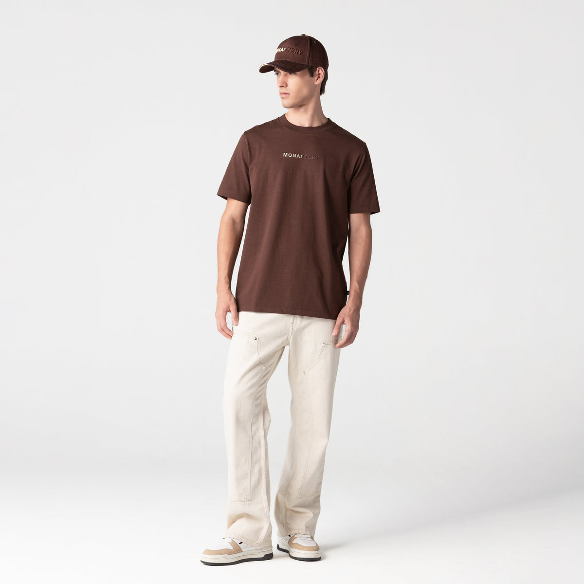 ANKKER T-SHIRT MEN BROWN - Kliquea
