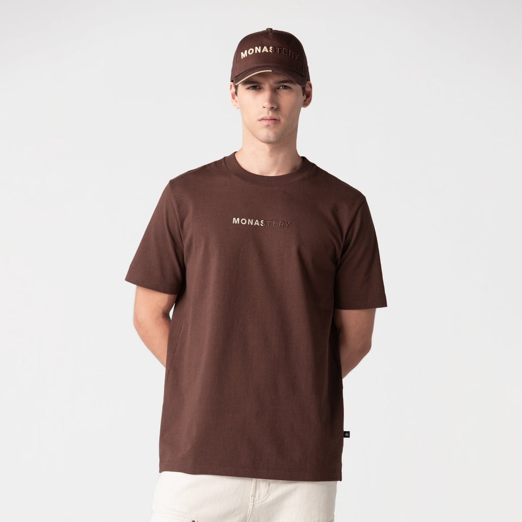 ANKKER T-SHIRT MEN BROWN - Kliquea
