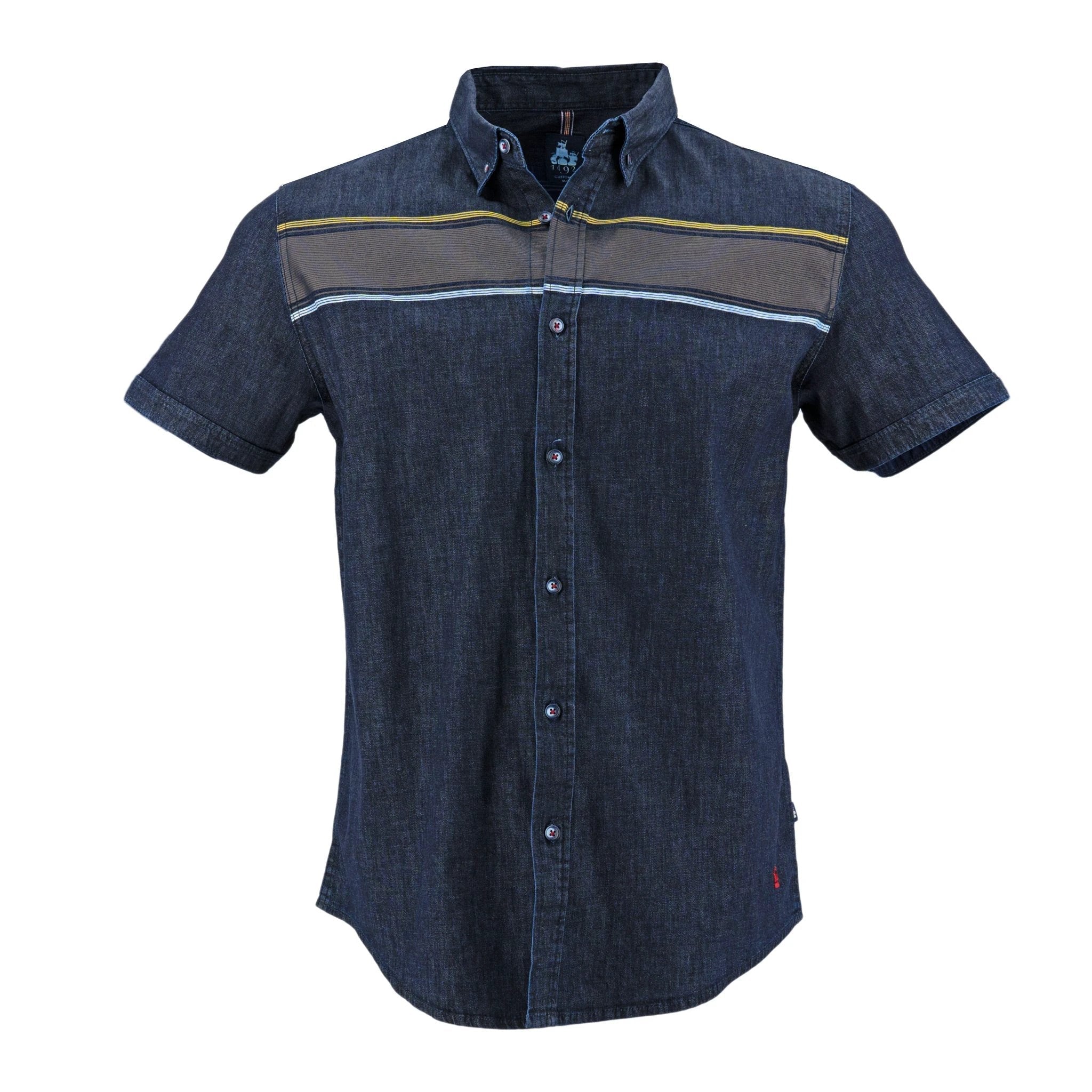 Camisa 1492 Mangas Cortas Rayas P/ Caballeros by 1492