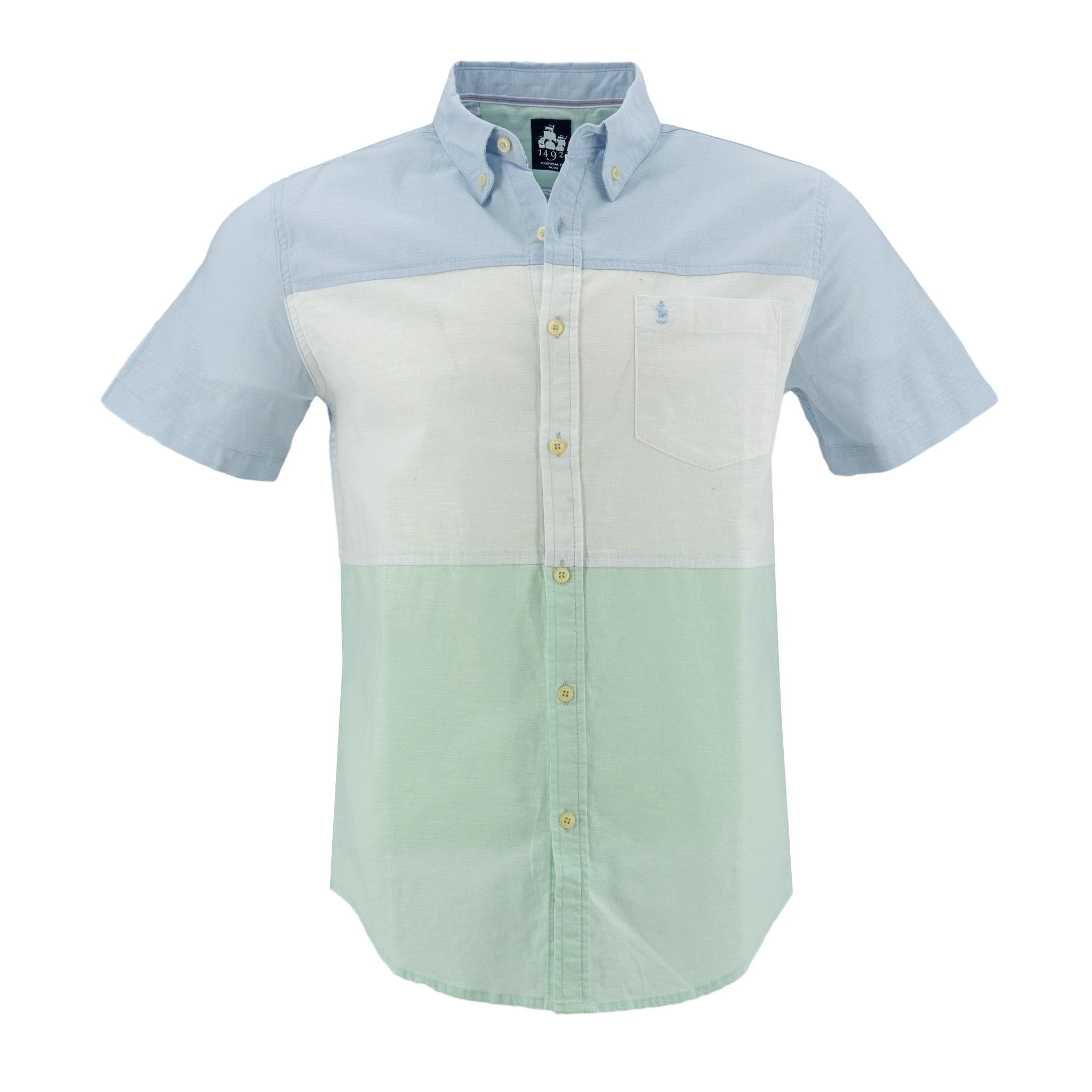 Camisa 1492 Mangas Cortas Combinada P/ Caballeros by 1492