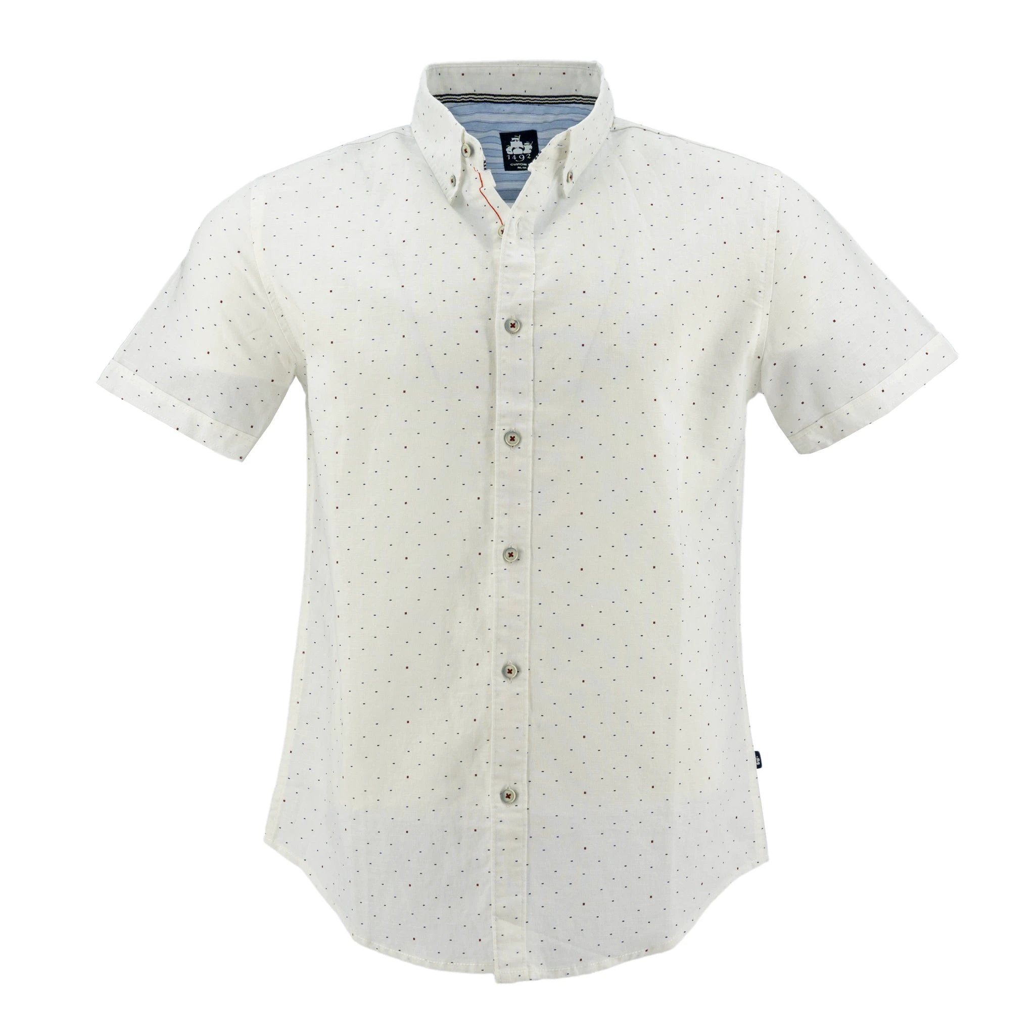 Camisa 1492 Mangas Cortas Estampada P/ Caballeros by 1492