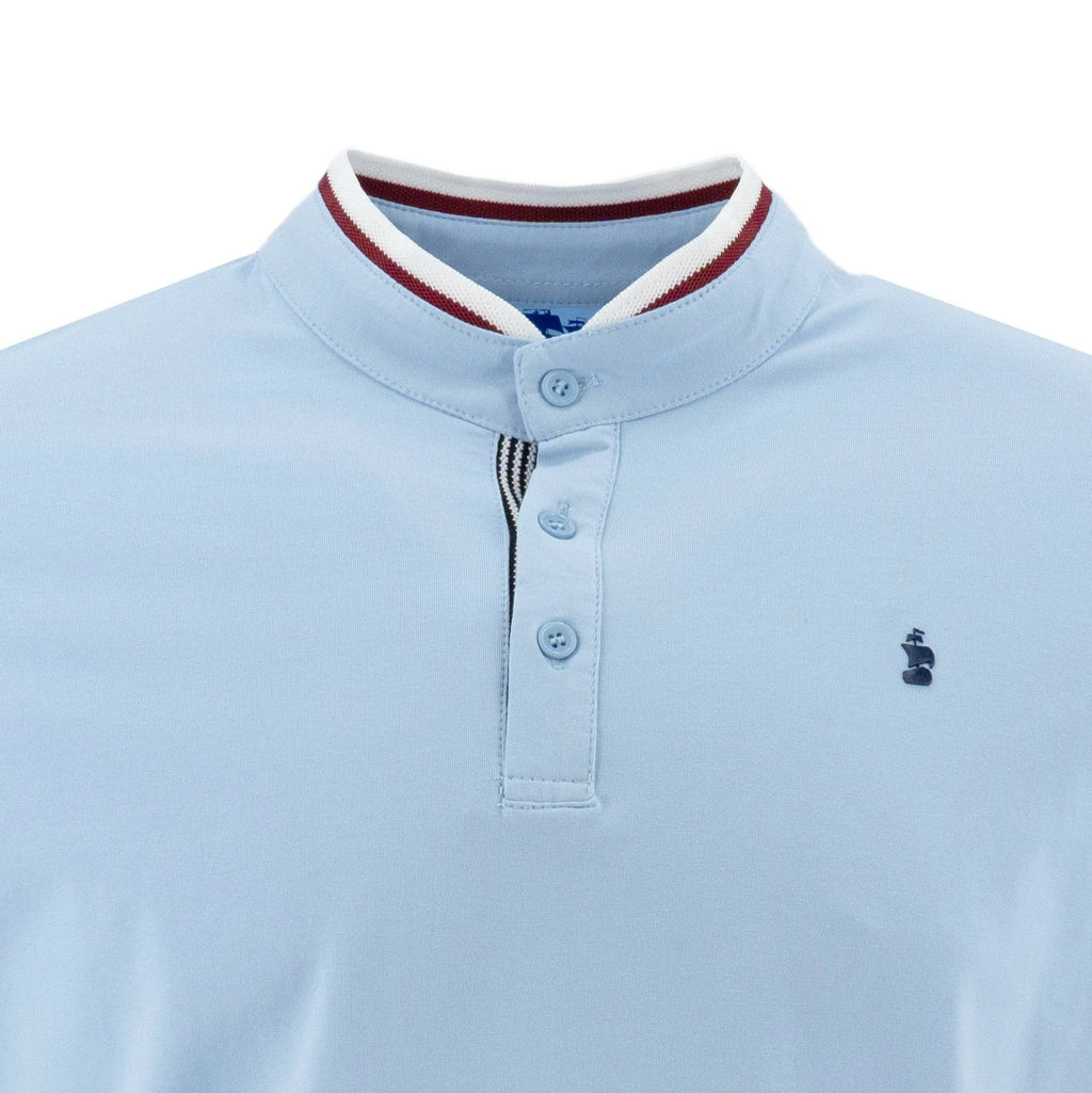 Poloshirt 1492 Mangas Cortas Liso Cuello Chino Para Caballeros by 1492
