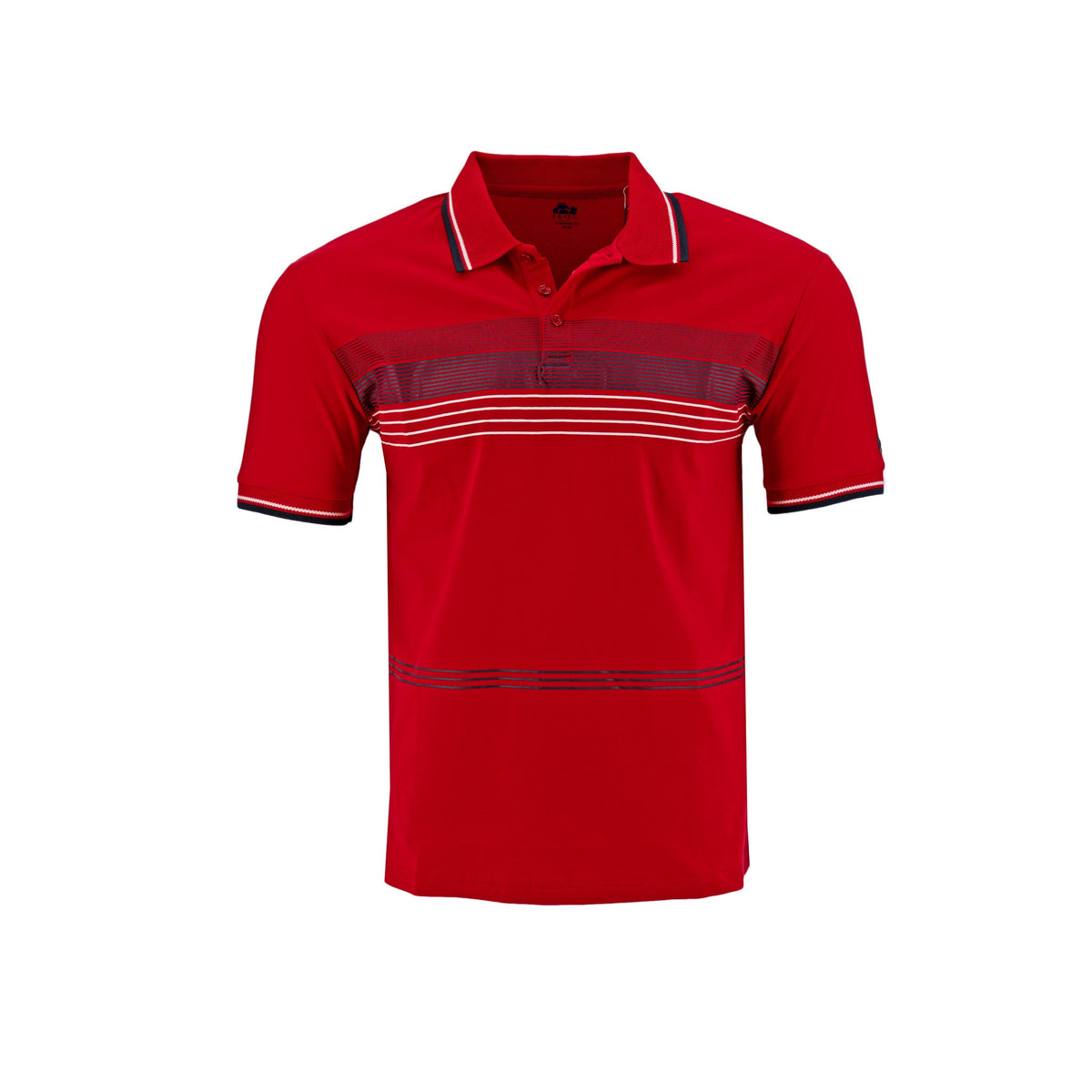 Poloshirt 1492 de Mangas Cortas con Rayas para Caballeros